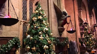 The Making of Harry Potter Warner Brothers Studio Tour - Great Hall Christmas Tree