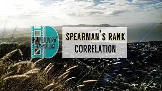 A-Level Biology - Spearman's rank correlation coefficient
