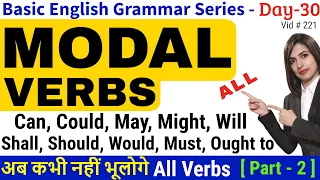 All Modal Verbs in English Grammar | What are modals