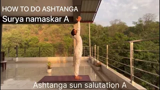 Ashtanga sun salutation A/  step by step/ how to do Ashtanga surya namaskar A…