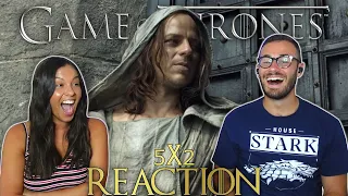 Game of Thrones 5x2 REACTION and REVIEW | FIRST TIME Watching!! | 'The House of Black and White'