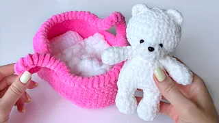 How to crochet BEAR for beginners / 5.5" / Video TUTORIAL / Little BEAR PDF pattern Etsy