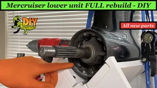 Mercruiser Alpha outdrive lower unit rebuild - Full DIY rebuild