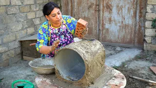 I Build a Custom Clay Mini Oven To Cook This Pizza Recipe (Village Life)