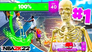 WORLDS FIRST SKELETON MASCOT IN NBA 2K22! FIRST LVL 40 (SEASON 2).. INSANE SKELETON MASCOT GAMEPLAY