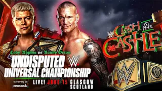 WWE Clash At The Castle 2024 : Cody Rhodes vs Randy Orton Matchcard