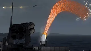 SAM/C-RAM System in Action vs Fighter Jet - Surface-to-Air Missile - Military Simulation - ArmA 3