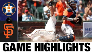 Astros vs. Giants Game Highlights (8/1/21) | MLB Highlights