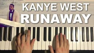 Kanye West - Runaway (Piano Tutorial Lesson)