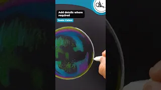 Step by step Colorful Bubbles Drawing!