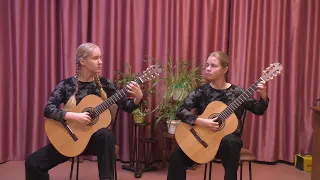 Дуэт гитар Березины Наталья и Мария. Ф. Карулли "Серенада для двух гитар", I часть