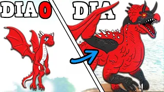 SOBREVIVI COMO DRAGÃO 100 DIAS E EVOLUIU PARA O GIGANTE KAIJU DRAGON!