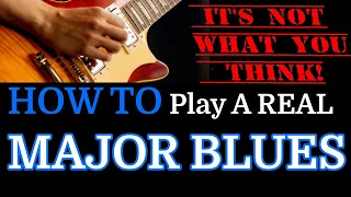 How To ACTUALLY Make Your MAJOR BLUES Sound SAD. A Step By Step Blues Guitar Lesson.