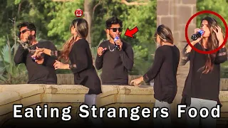 Eating Strangers Food Prank Gone Wrong | Zaid Chulbula Prank