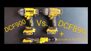 New DCF900 vs. 4 yr old DCF899  + Unboxing the new DCF503 12v 3/8" Ratchet