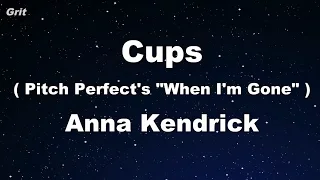 Cups (Pitch Perfect's “When I'm Gone”) - Anna Kendrick Karaoke 【With Guide Melody】 Instrumental