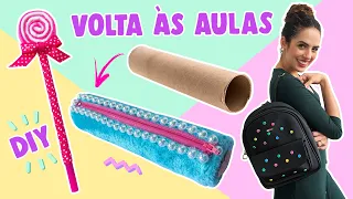 DIY: MATERIAL ESCOLAR GASTANDO APENAS R$50 | Paula Stephania