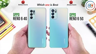 OPPO Reno 6 4G vs OPPO Reno 6 5G | Full Comparison ⚡ Which one is Best.