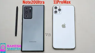 Samsung Galaxy Note 20 Ultra vs iPhone 11 Pro Max SpeedTest and Camera Comparison