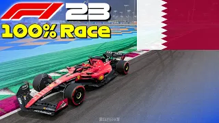 F1 23 - Qatar 100% Race in Leclerc's Ferrari (w/ Red Flags)