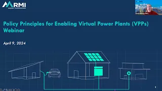 Webinar – Policy Principles for Enabling Virtual Power Plants (VPPs)