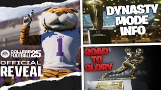 College Football 25 Reveal - Dynasty , TEAM BUILDER , Road To Glory REVEAL!