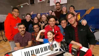 Canadian rockers the Arkells surprise students at Calgary Arts Academy