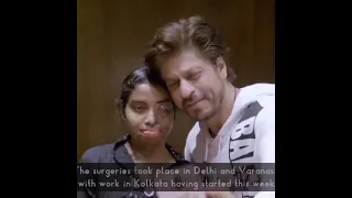 SRK in support of Acid Attack Women