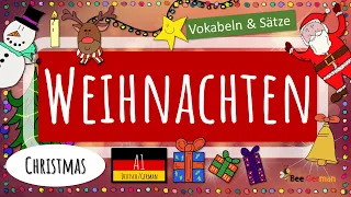 Deutsch lernen: Weihnachten, Vokabeln und Sätze A1 Deutsch, learn German: Christmas words