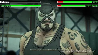 Batman vs. Bane with healthbars