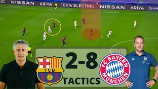 Match Analysis  Bayern Munich 8 - 2 Barcelona | Flick’s Dominance over Setien's Barcelona|