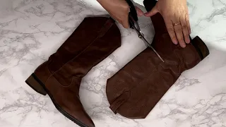 [DIY] I'll cut the old boots and turn them into a nice luxury. | Follow me. They'll love it.