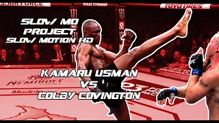 Kamaru Usman vs Colby Covington slow motion hd  ( slow mo project )