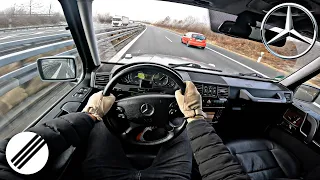 Mercedes-Benz G-Class G350 Diesel W463 TOP SPEED DRIVE ON GERMAN AUTOBAHN 🏎