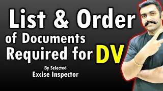 COMPLETE LIST OF DOCUMENTS REQUIRED FOR SSC CGL DV ALL DOCUMENTS REQUIRED FOR DOCUMENT VERIFICATION