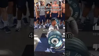 CAN I LIFT AS MUCH AS SAQUON BARKLEY!!? 🏈😳