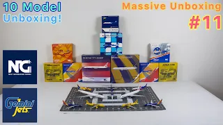 10 Model Unboxing!!!| GeminiJets, NG Models| Massive Unboxing #11