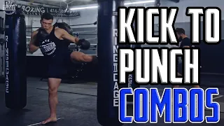 Improving Your KICK TO PUNCH COMBINATIONS On The Heavy Bag | 5 Technical Rounds | Bazooka Bag Work