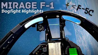 Mirage F-1 Highlights || Mirage IIIE Vs. MiG-23 Spotlight || WarThunder Sim