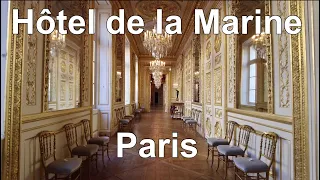 Hôtel de la Marine, Paris, France Walking Tour  HD 4K 60fps