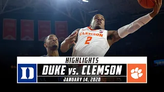 No. 3 Duke vs. Clemson Basketball Highlights (2019-20) | Stadium