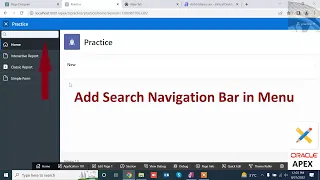 How to Add Search Navigation Bar in Menu Tree in Oracle Apex | Mr Gactack