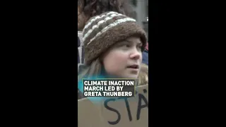 Climate inaction march led by Greta Thunberg