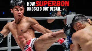 Head Kick KO Superbon Does it AGAIN! How Superbon Knocked out Tayfun Ozcan with a Head Kick