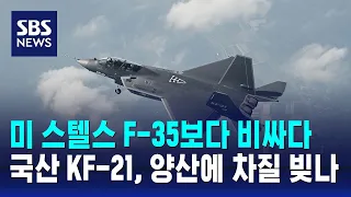 미 스텔스 F-35보다 비싼 국산 KF-21…양산에 차질 빚나 / SBS