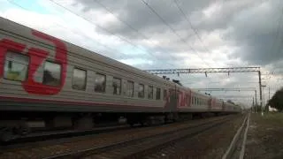 ЭП1М-677 с поездом Москва — Нальчик