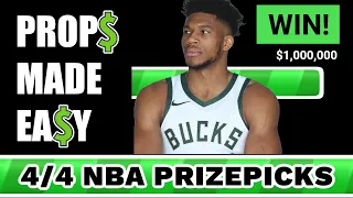 4/4/23 NBA PRIZEPICKS PLAYER PROP PICKS / PROPS MADE EASY