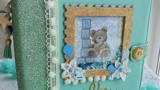 Foto Album scrapbooking  Baby boy  альбом для мальчика скрапбукинг