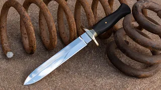 Forging a Dagger from an old Car Spring