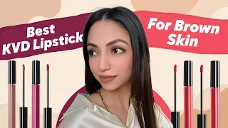 Trying The New KVD Beauty Liquid Lipsticks | Lip Swatches on Brown Skin | Everyday Shades | Review